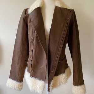 *VINTAGE* Genuine Leather and Lamb Fur Jacket